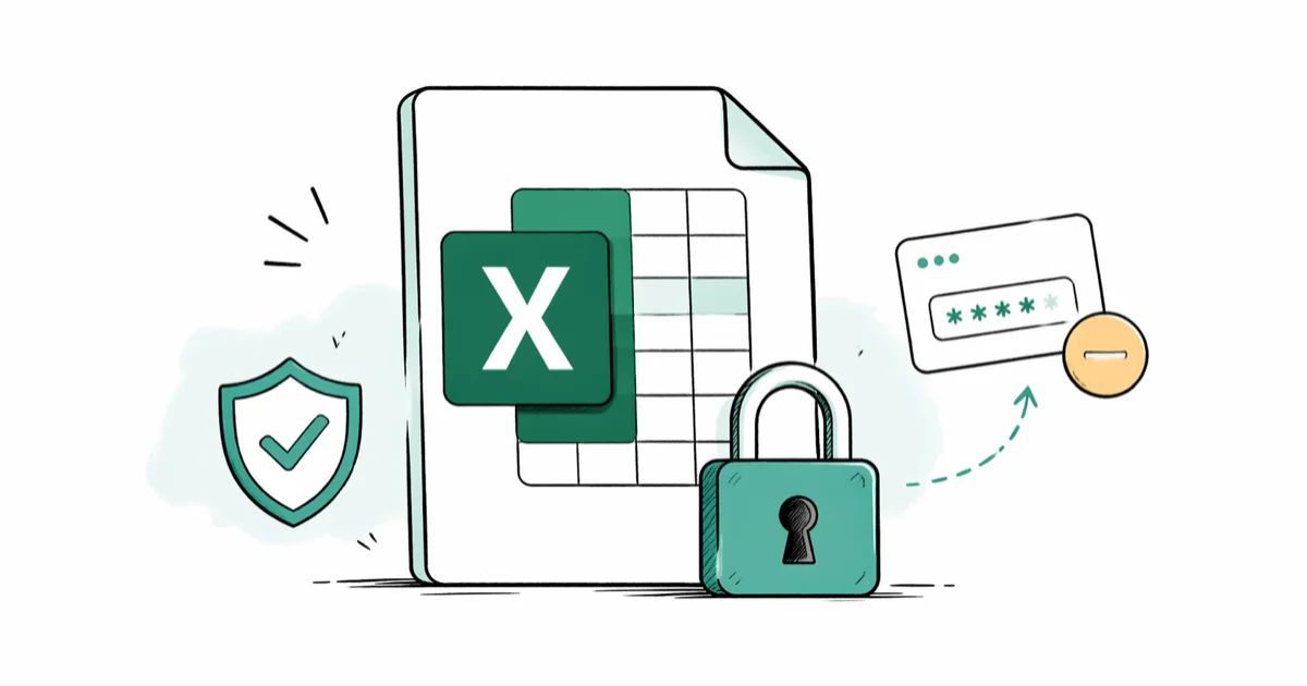 How to Add or Remove a Password from an Excel File cover image