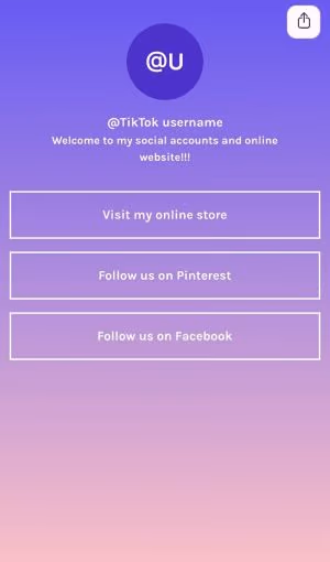 Share an Account on Linktree