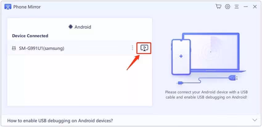 How to Cast Phone to Chromebook using Tenorshare Phone Mirror