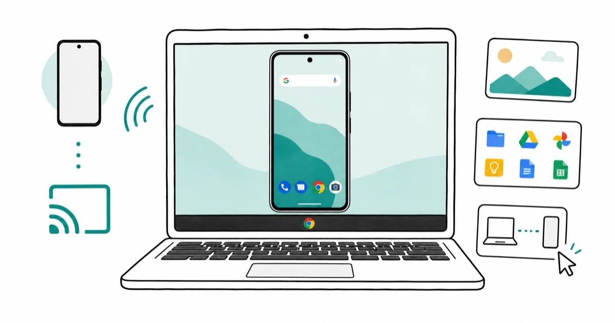 How to Cast Your Phone to a Chromebook for Screen Mirroring cover image