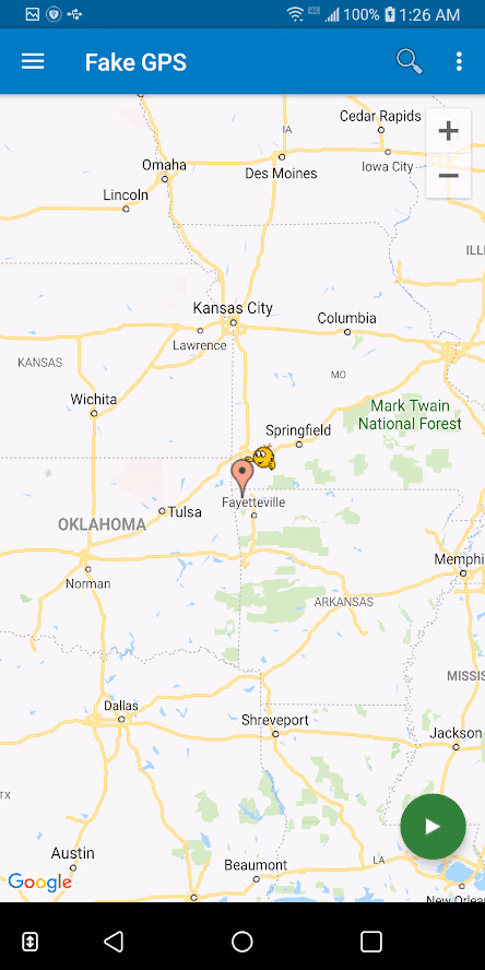 Use a GPS Spoofing app to change Bumble