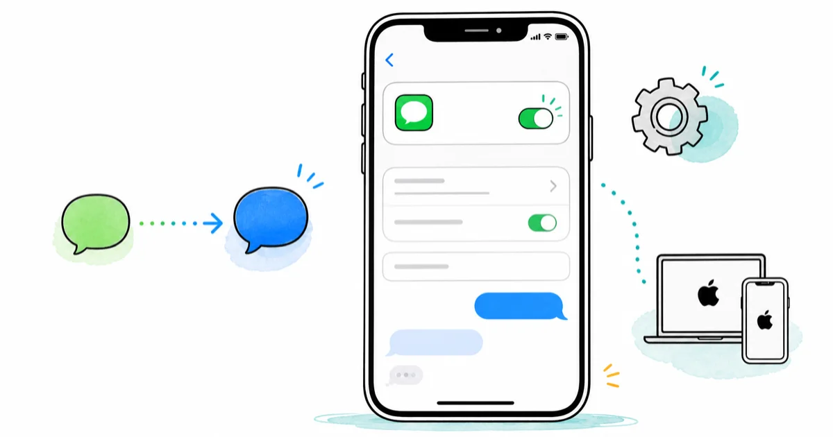 How to Change Text Message to iMessage on iPhone 2026 cover image
