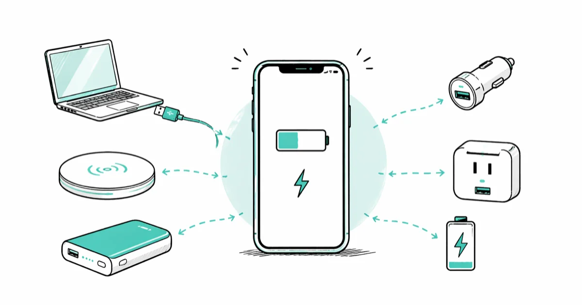 How to Charge an iPhone Without a Charger: 8 Methods cover image
