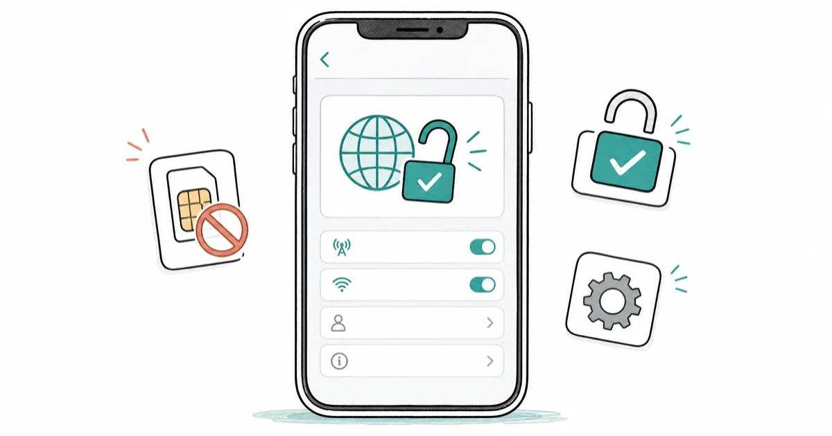 How to Check If Your iPhone Is Unlocked Without a SIM Card cover image
