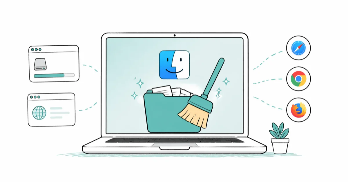 How to Clear Cache on Mac: System, Browser, and App cover image