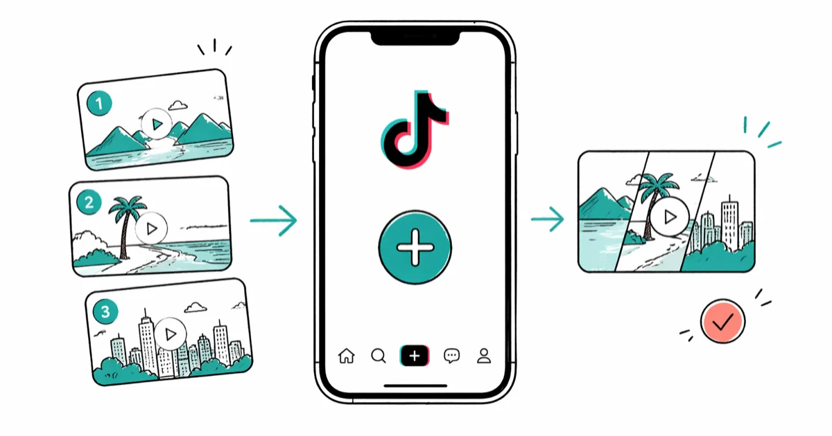 How to Combine Videos on TikTok: 3 Methods That Work cover image