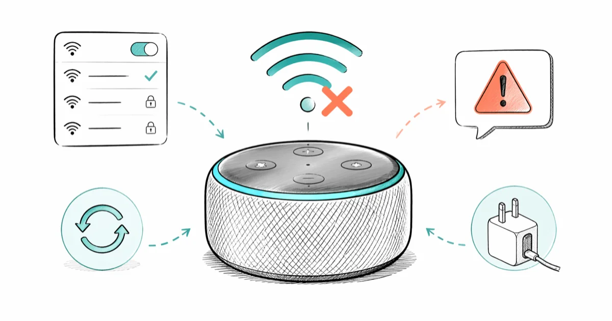 How to Connect Alexa to Wi-Fi: Setup Guide and 8 Fixes cover image