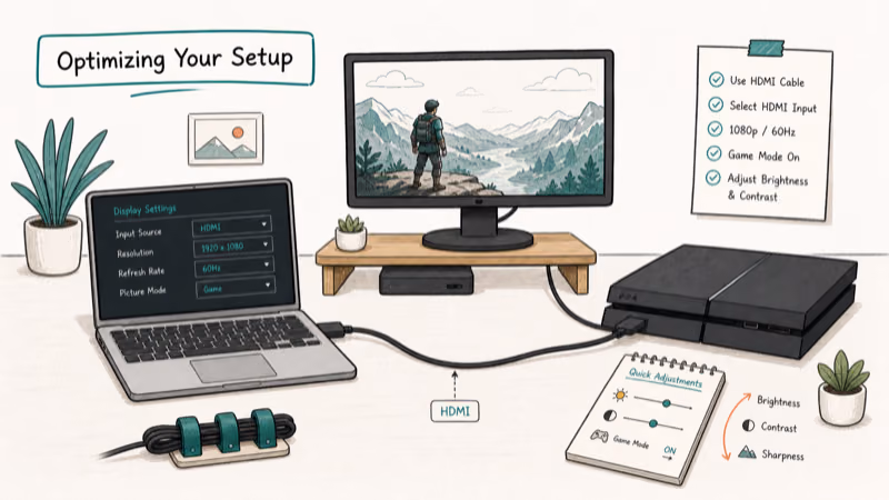 Hand-drawn illustration: Optimizing Your Setup