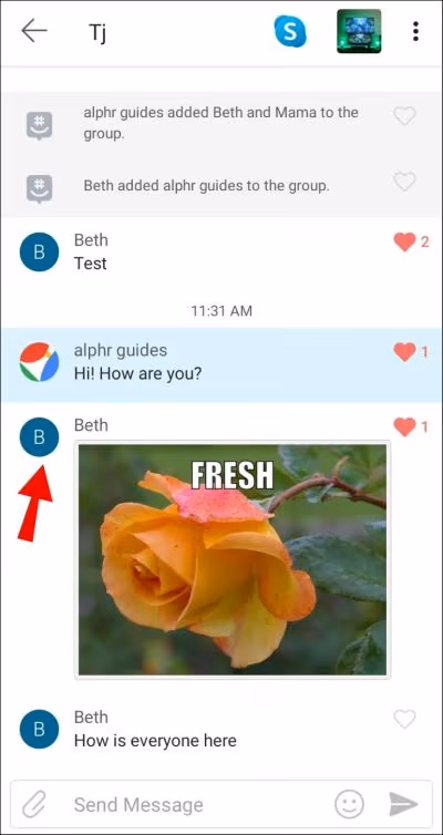 Choose the group image
