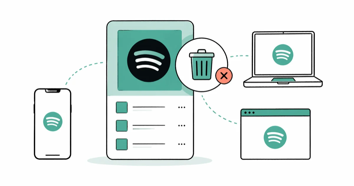 How to Delete Spotify Playlists (Mobile, Desktop, Web) cover image