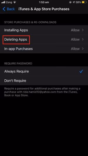 Deleting Apps