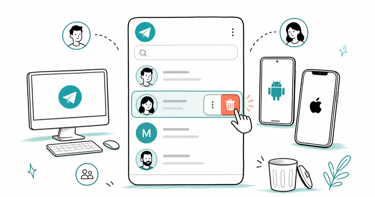 How to Delete Telegram Contacts on PC/Android/iOS? cover image