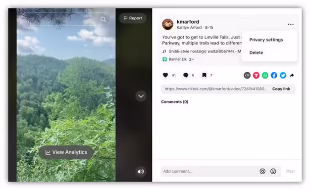 Deleting Tiktok Videos On Desktop