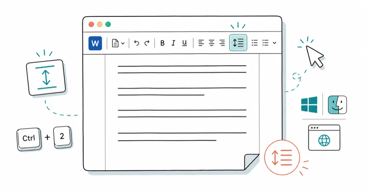 How to Double Space in Word on Windows, Mac, and Web (2026) cover image