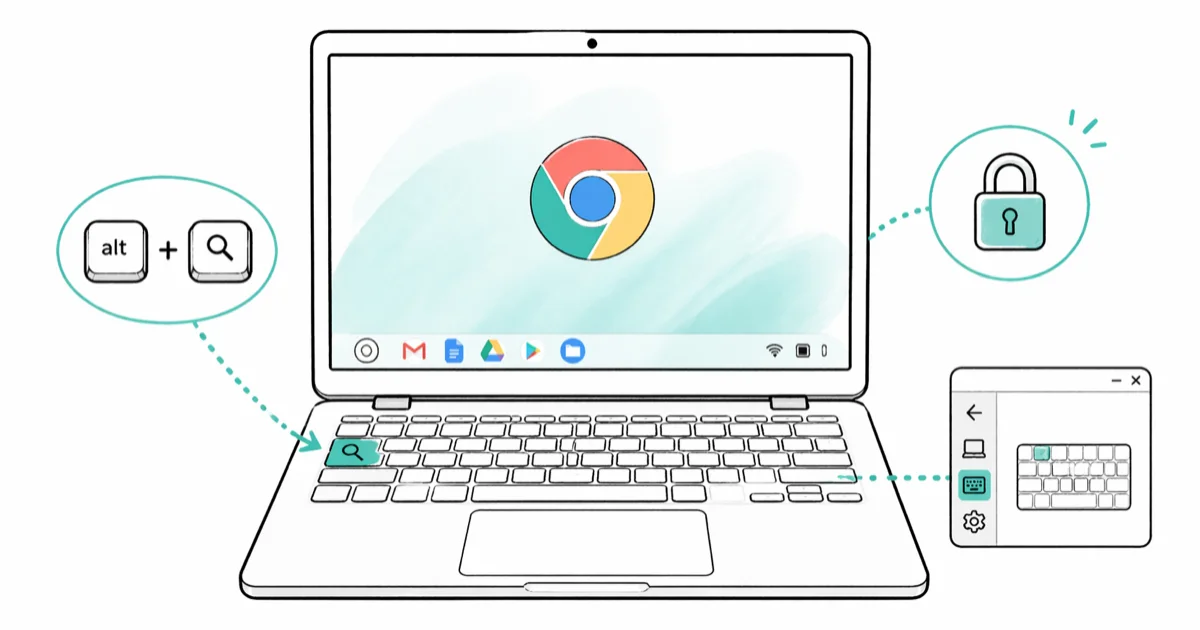 How to Enable Caps Lock on a Chromebook: 3 Methods cover image