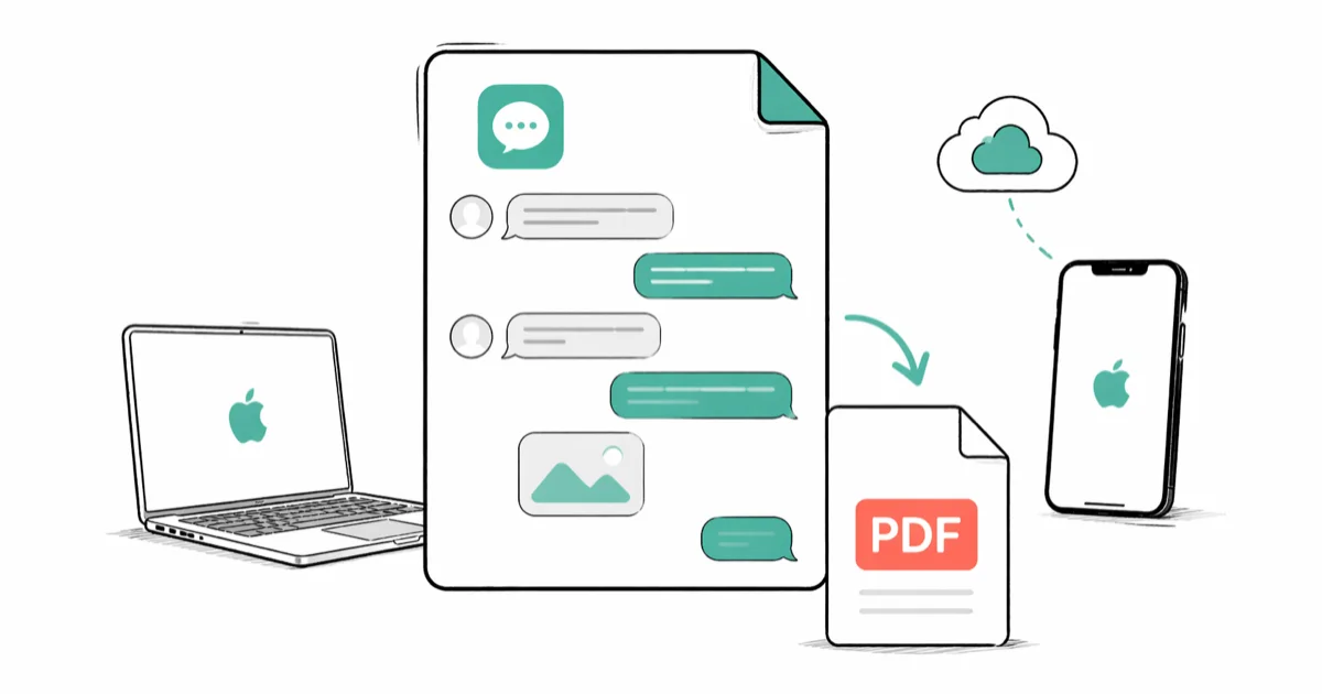 How to Export iMessages to PDF: 5 Methods That Work cover image