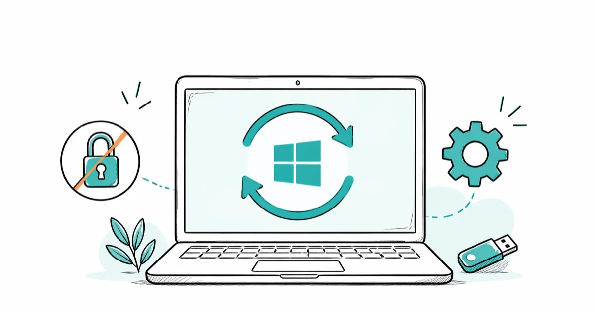 How to Factory Reset Windows 10 Without a Password (2026) cover image