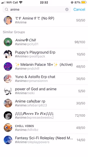 list of Kik groups
