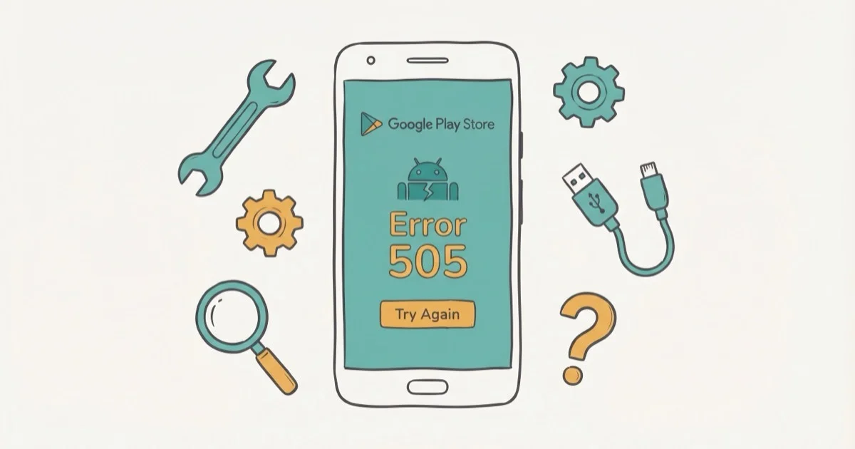Fix Google Play Error 505 on Android: 7 Working Methods cover image