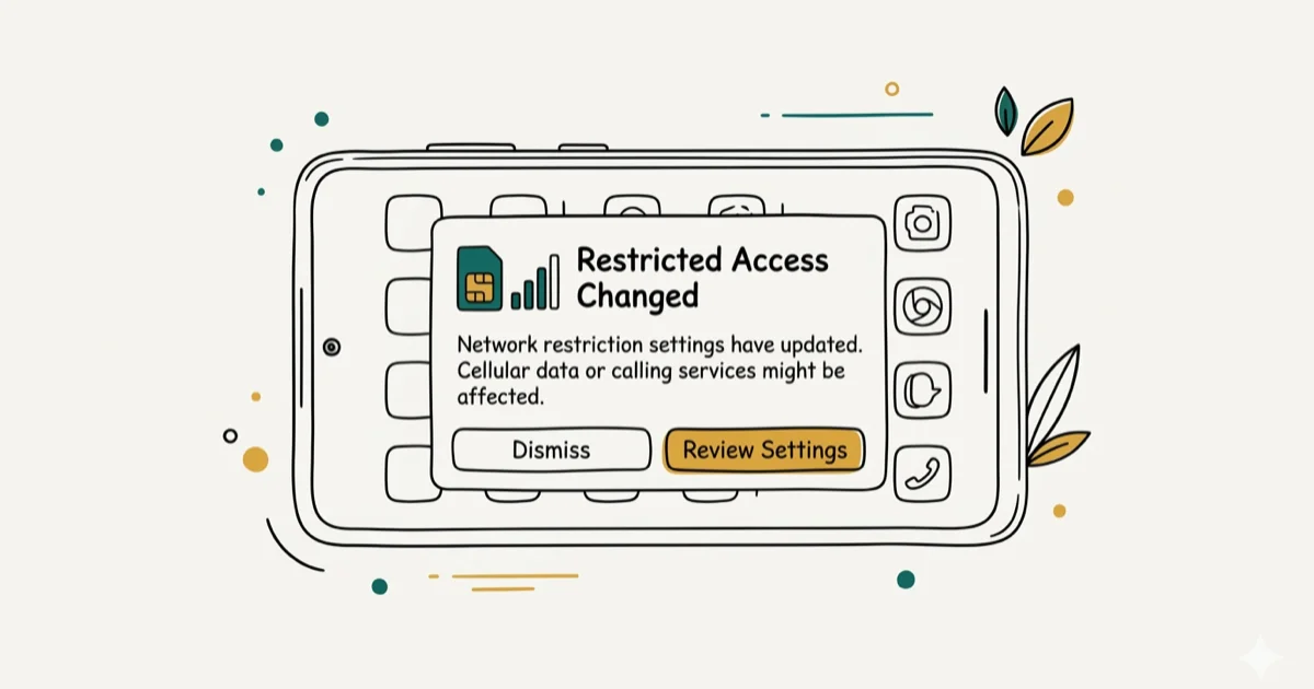 Fix "Restricted Access Changed" on Android (6 Ways) cover image