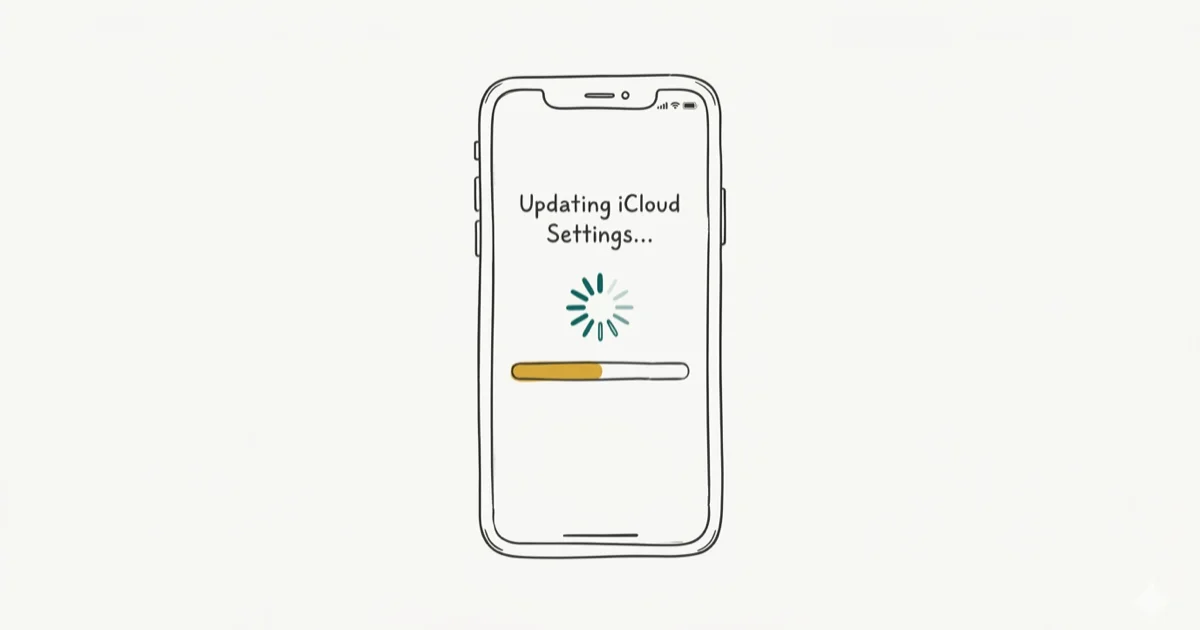 How to Fix Stuck iPhone When Updating iCloud Settings cover image