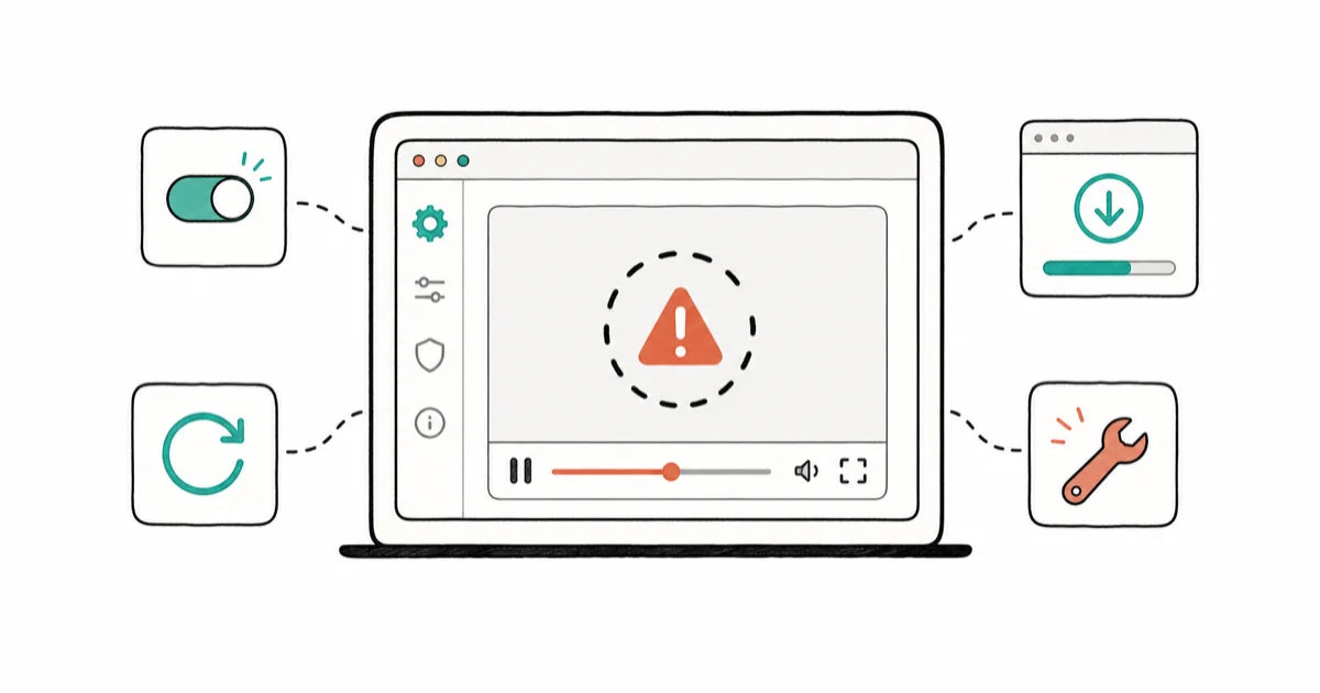 Fix 'The Media Could Not Be Loaded' Browser Error (2026) cover image