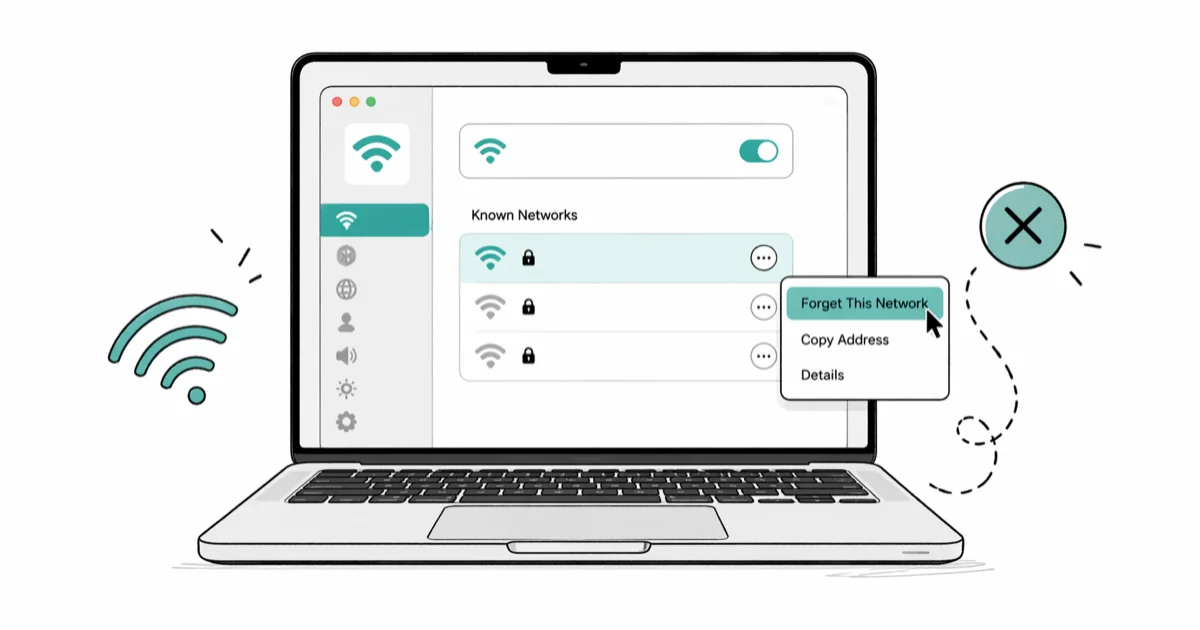 How to Forget a Wi-Fi Network on Mac: Step-by-Step cover image