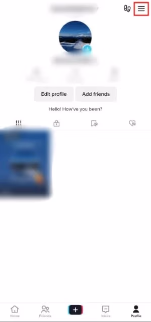 Tap the 3-dot menu button