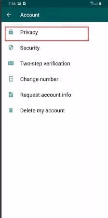 WhatsApp Account Privacy