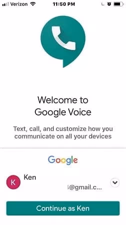 Login Google Voice