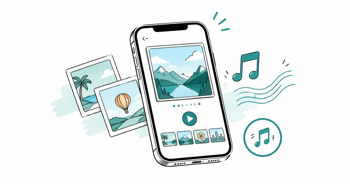 How to Make a Slideshow With Music on iPhone Easily cover image