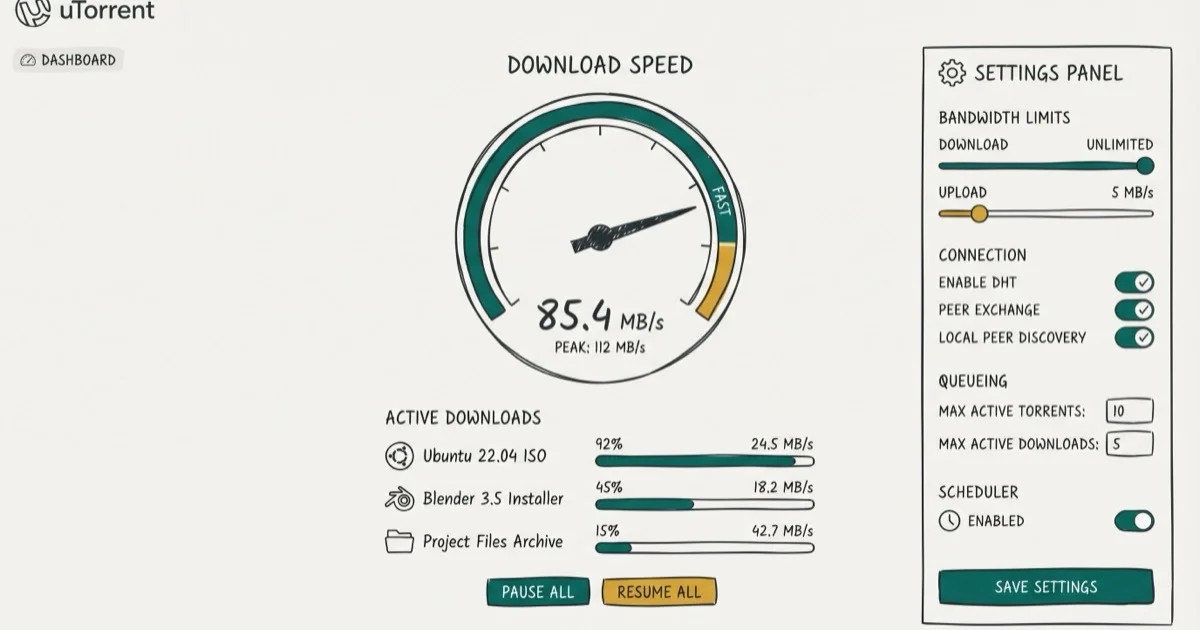 How to Make uTorrent Faster: 10 Settings That Work cover image