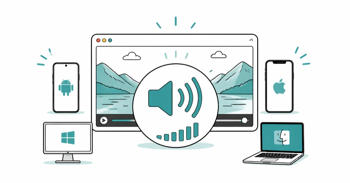How to Make a Video Louder on iPhone, Android, or PC cover image