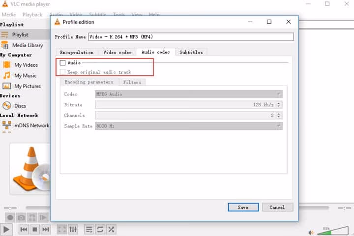 disable the original soundtrack