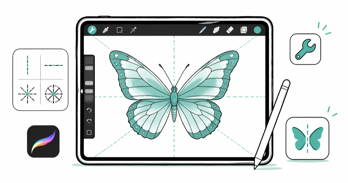 How to Mirror on Procreate: Symmetry Tools Explained cover image