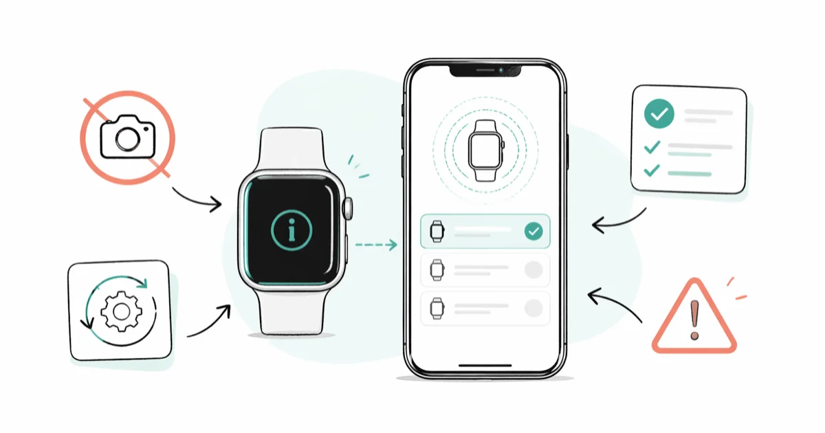 How to Pair Apple Watch Manually Without the Camera cover image