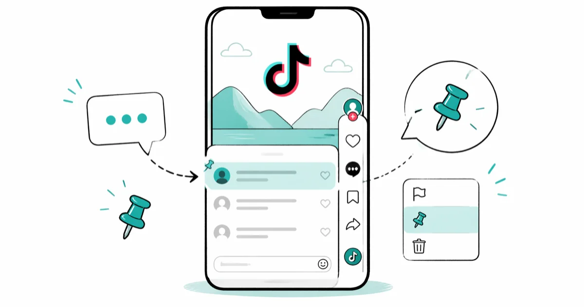 How to Pin Comments on TikTok: Regular Videos and Live cover image