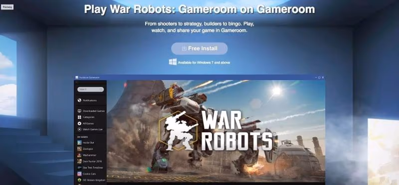 How to Play War Robots on PC Use Facebook Gameroom