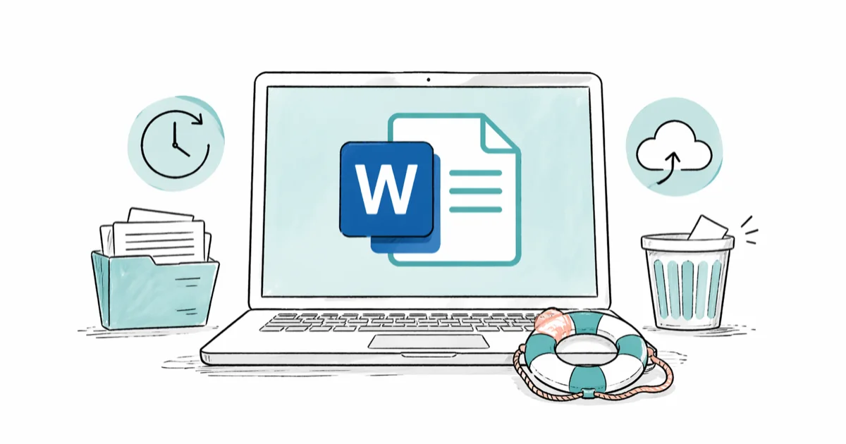 How to Recover an Unsaved Word Document (Windows and Mac) cover image