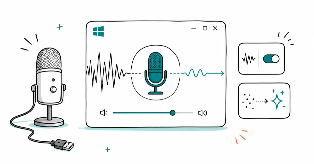 How to Reduce Background Noise on Mic in Windows 10 cover image