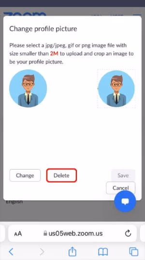 Delete Zoom Profile