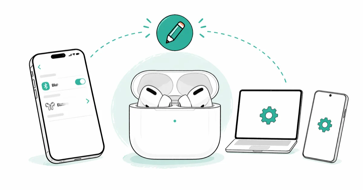 How to Rename Your AirPods on iPhone, Mac, Android cover image