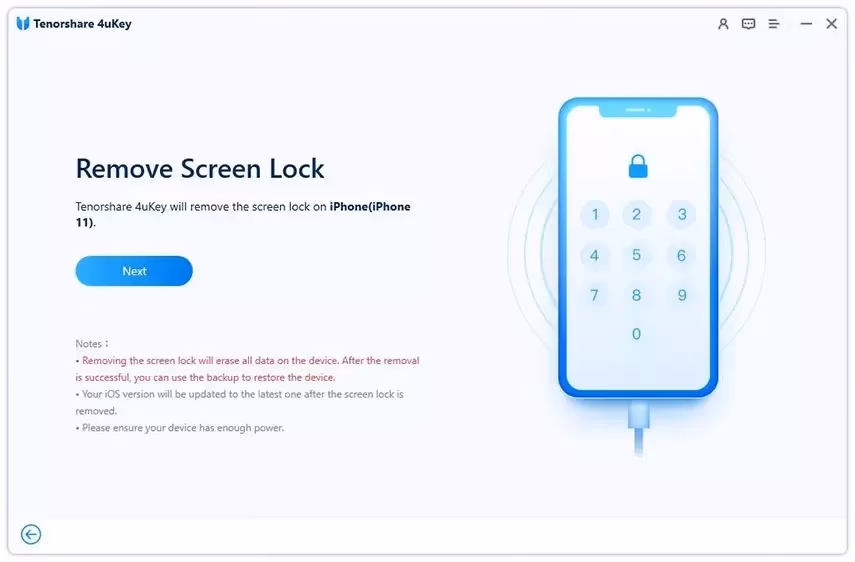 Tenorshare 4uKey - Remove Screen Lock