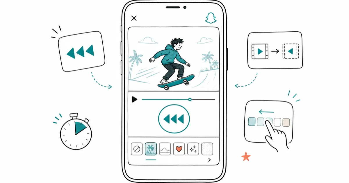 How to Reverse a Video on Snapchat: Step-by-Step Guide cover image