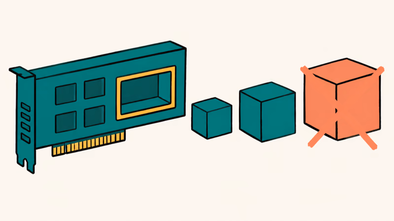 GPU memory bar fitting a 4-bit local model