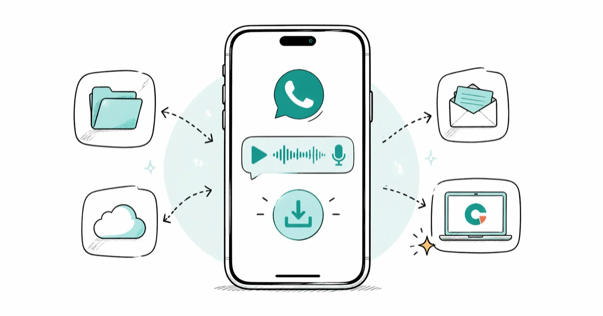 How to Save WhatsApp Audio on iPhone: 4 Best Methods cover image