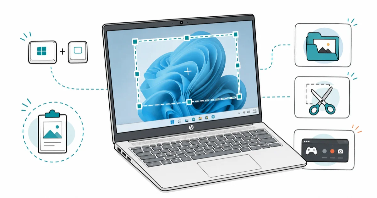 How to Screenshot on HP Laptop: 6 Methods That Work in 2026 cover image