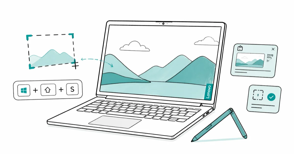 How to Screenshot on a Lenovo Laptop or Yoga in 2026 cover image