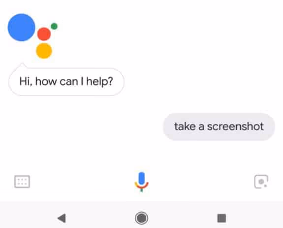 how to screenshot on Motorola via Voice Assistant