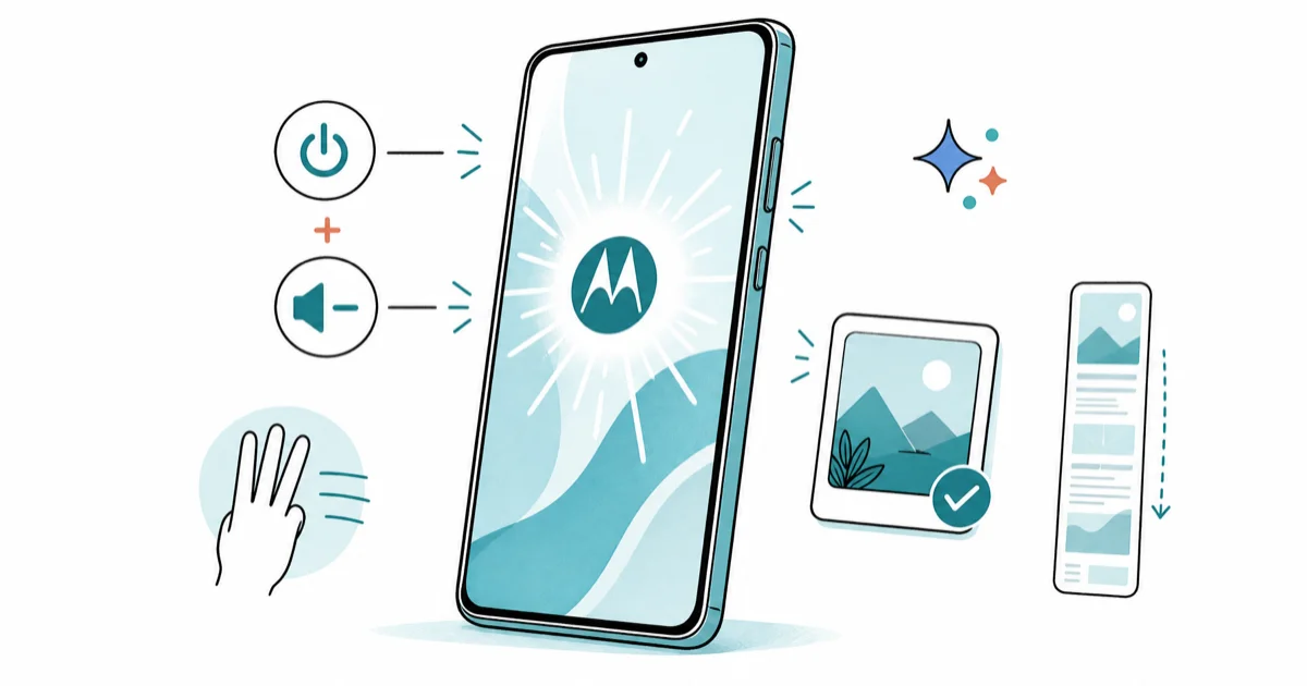 How to Screenshot on Motorola: 4 Methods That Work in 2026 cover image